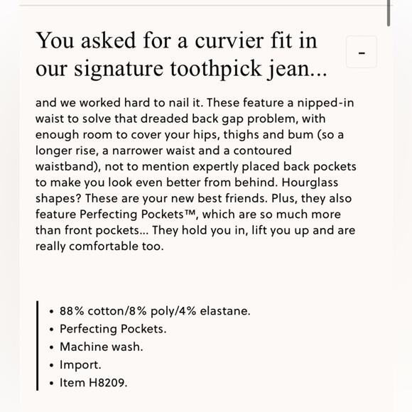 J. CREW DRYDEN WASH Curvy toothpick jeans - Picture 6 of 13